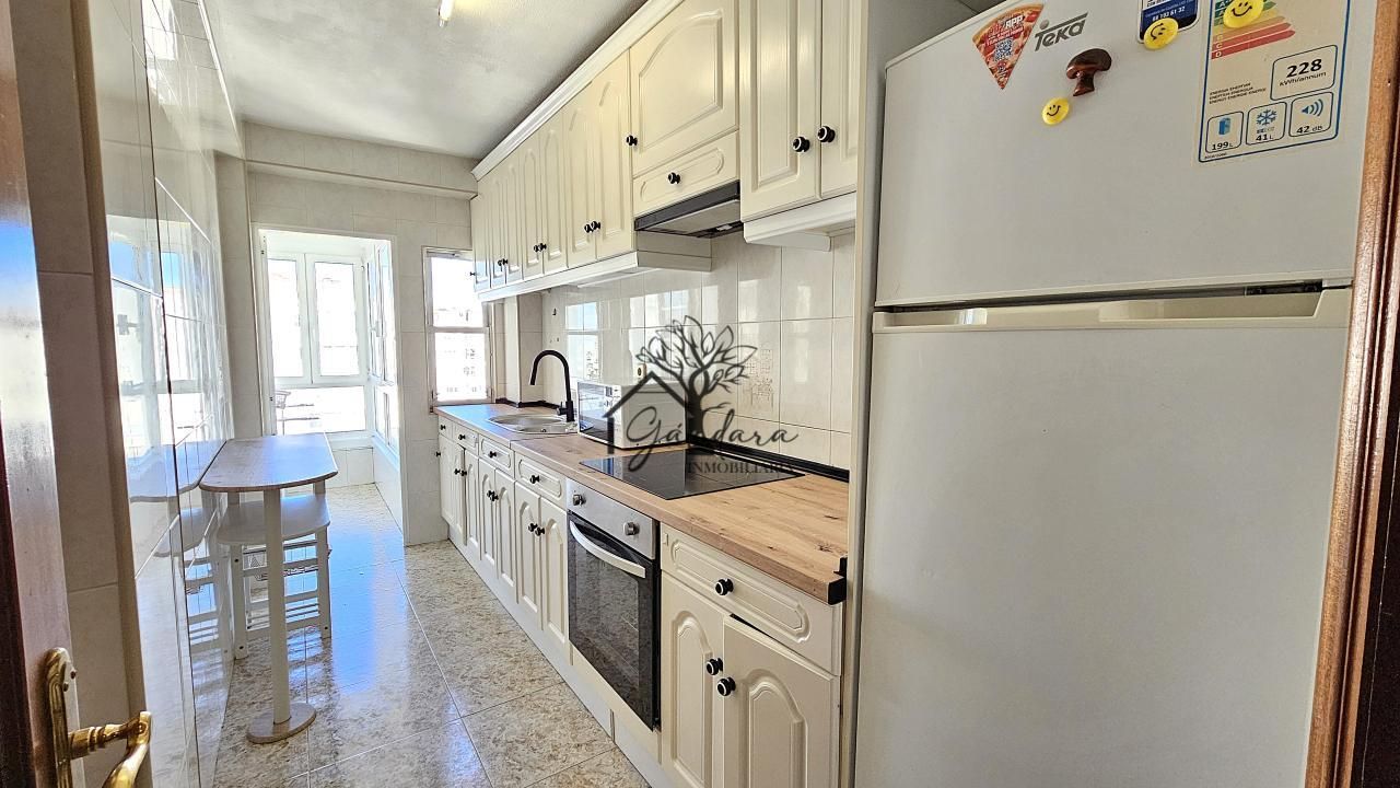 Kitchen of Flat for sale in Ferrol  with Heating, Terrace and Furnished