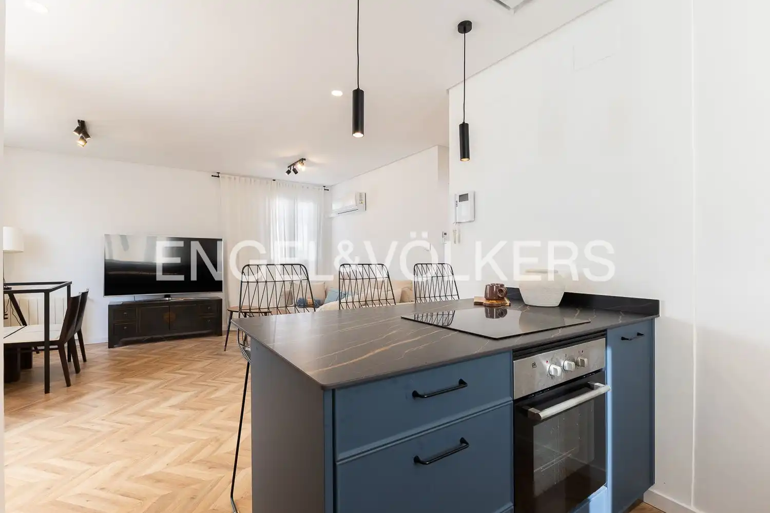 Kitchen of Attic for rent in Valencia  with Air Conditioner, Heating and Terrace