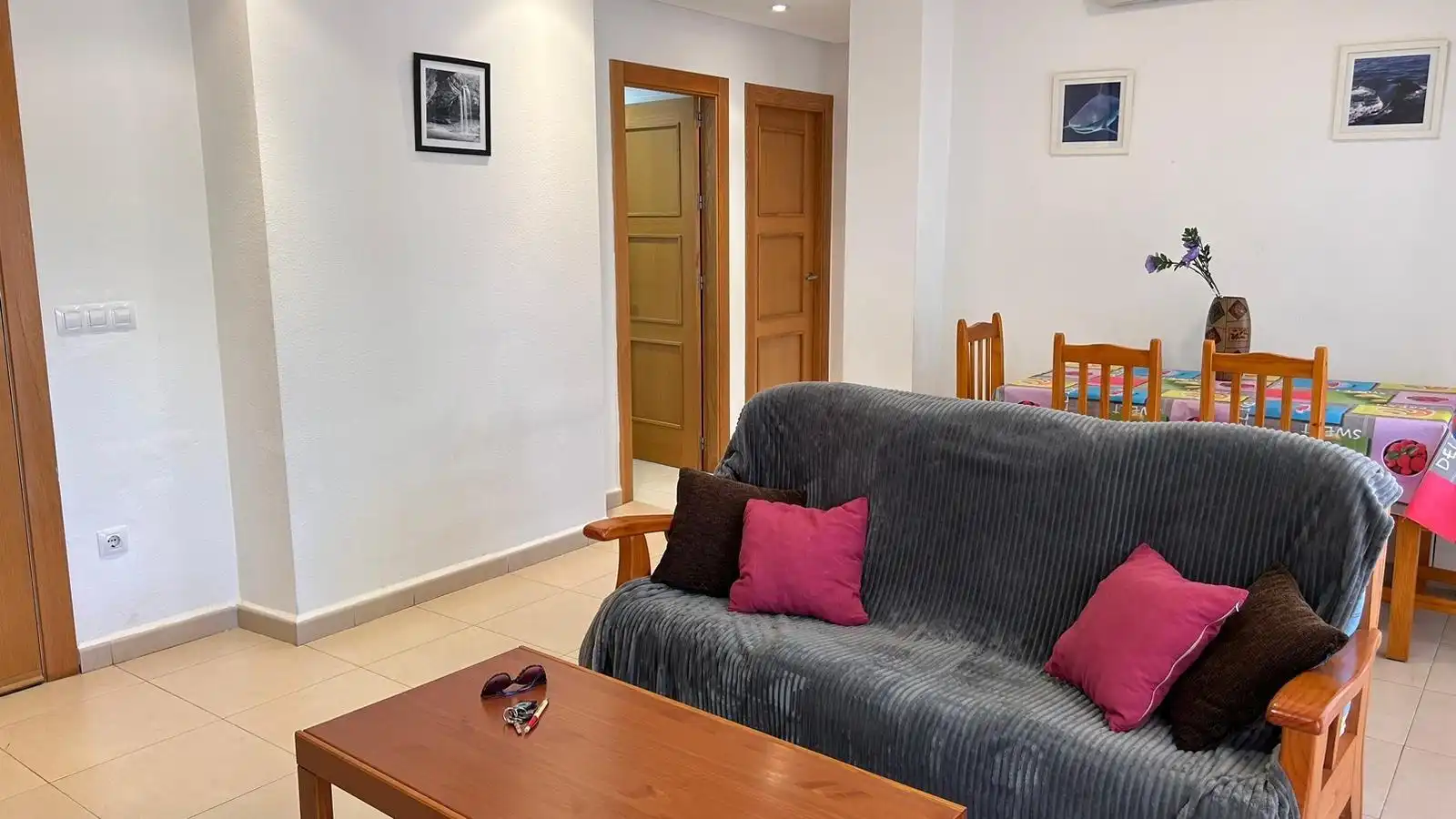 Wohnzimmer von Wohnung zur Miete in Torre-Pacheco mit Klimaanlage, Heizung und Privatgarten