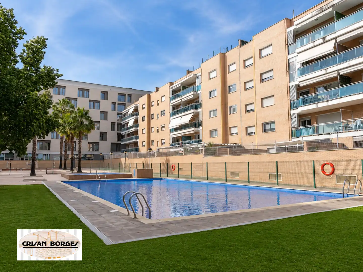 Swimming pool of Flat for sale in Reus  with Air Conditioner, Private garden and Parquet flooring