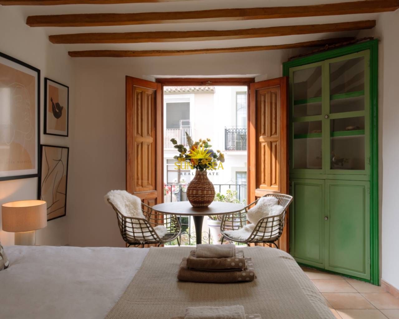 Habitación de Estudio de alquiler en Villajoyosa / La Vila Joiosa con Aire acondicionado, Calefacción y Terraza