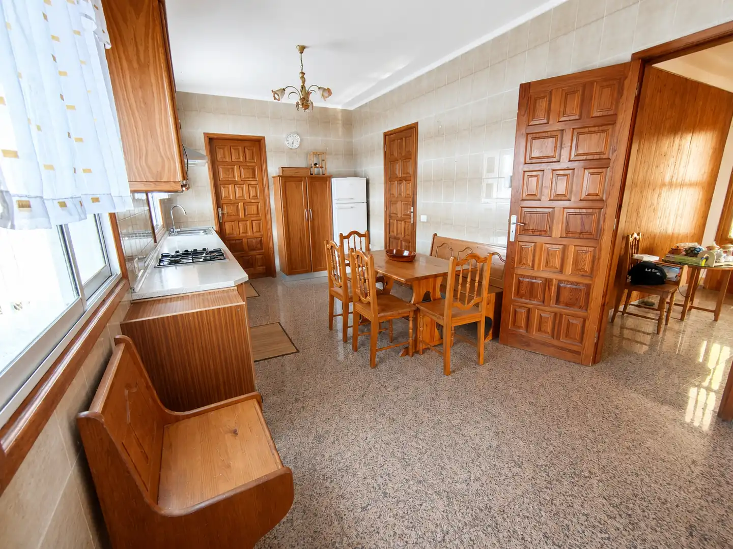 Cuina de Casa o xalet en venda en Los Realejos amb Jardí privat, Terrassa i Moblat