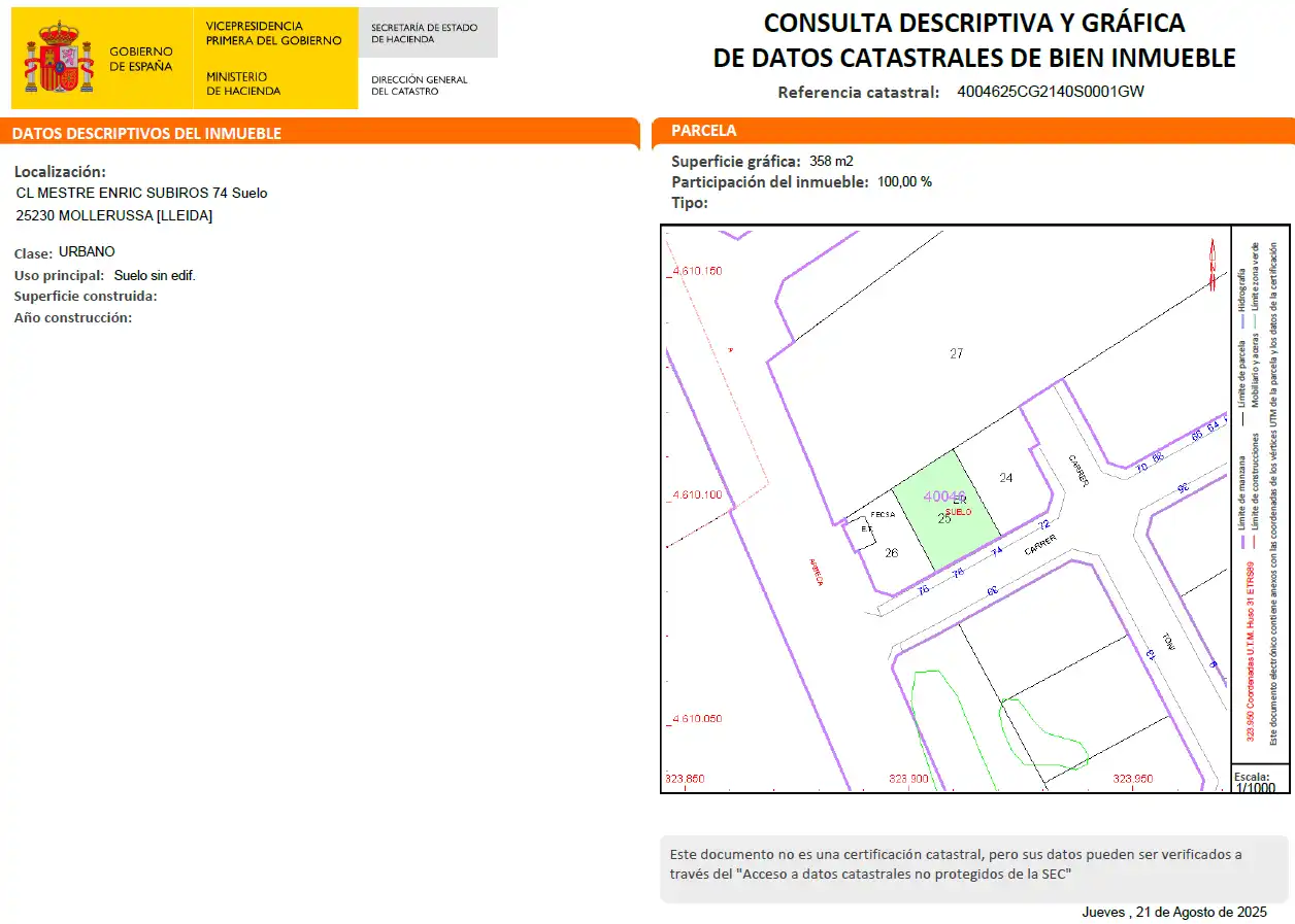 Terreno residencial en venta en del Mestre Enric Subirós, imagen 8