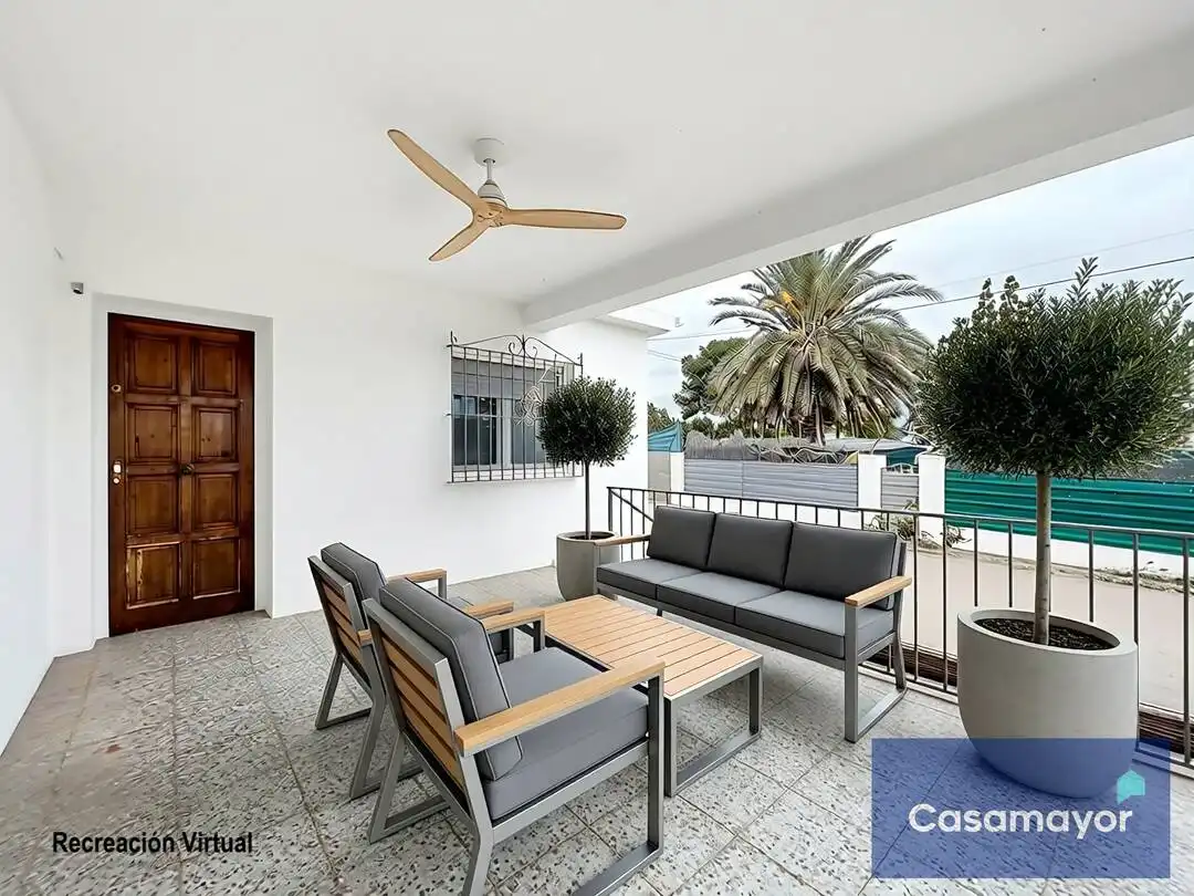 Terraza de Casa o chalet en venta en Mutxamel con Aire acondicionado, Calefacción y Jardín privado