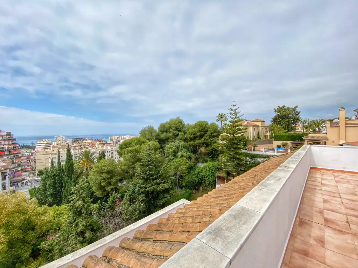Exterior view of Detached homes for rent in Marbella  with Air Conditioner, Private garden and Terrace