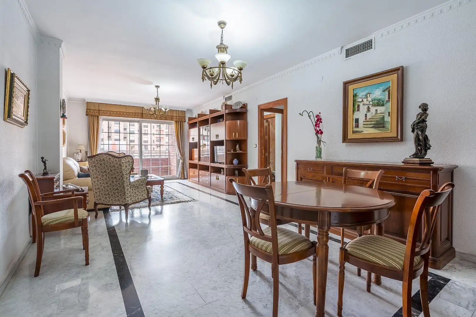 Esszimmer von Wohnung zum Verkauf in Granada mit Klimaanlage und Heizung
