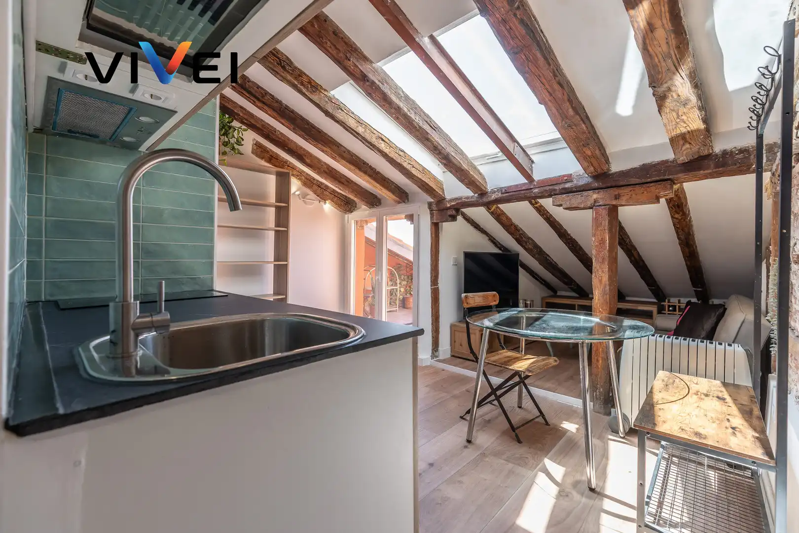Cocina de Ático en venta en Madrid con Calefacción y Terraza