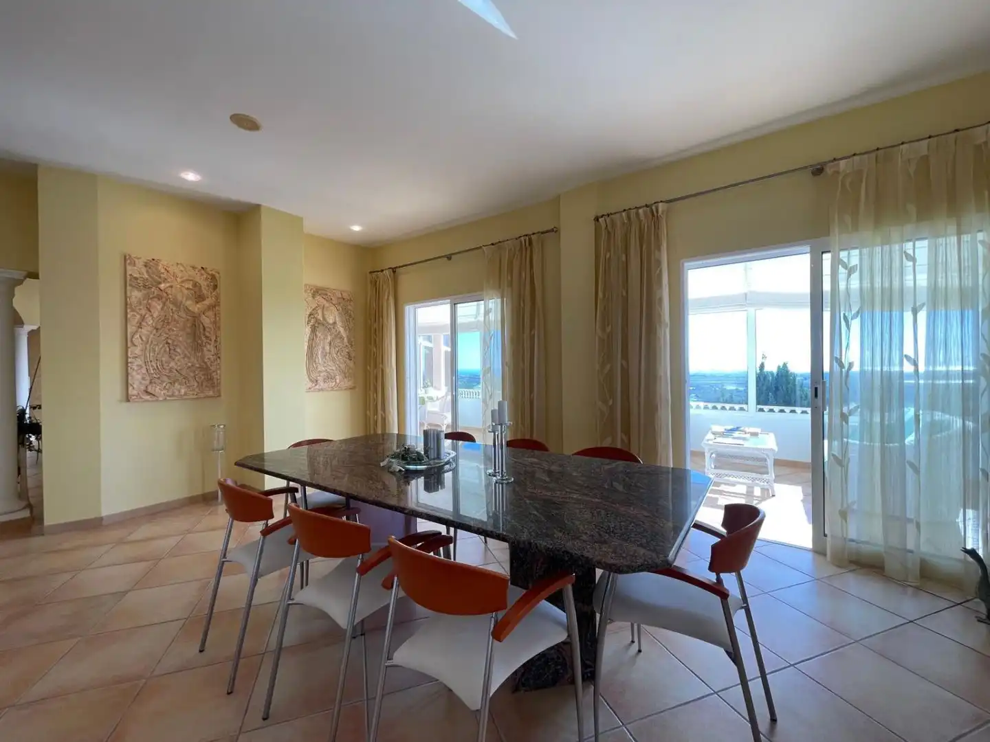 Dining room of Houses for sale in Vinaròs  with Air Conditioner, Terrace and Furnished