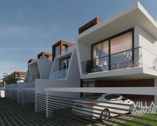 Exterior view of Single-family semi-detached for sale in Calpe / Calp  with Air Conditioner and Terrace