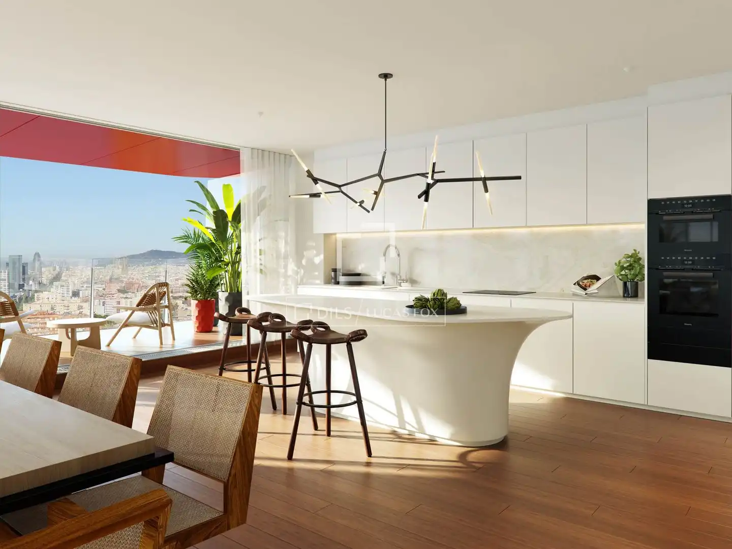 Kitchen of Flat for sale in Barcelona  with Air Conditioner, Heating and Parquet flooring