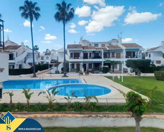 Jardí de Casa o xalet en venda en Pilar de la Horadada amb Terrassa, Moblat i Piscina comunitària
