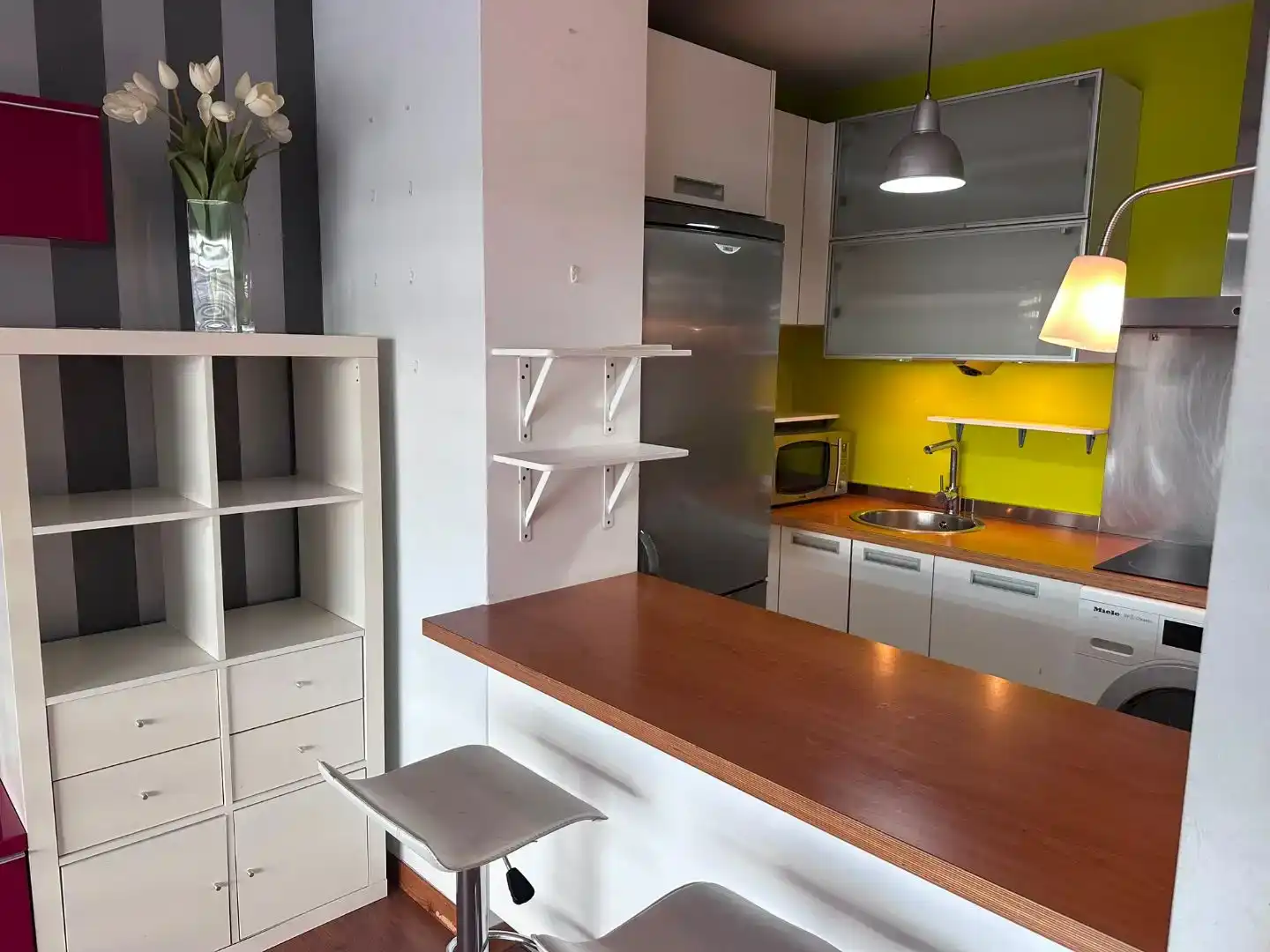 Cuina de Apartament en venda en Vigo  amb Jardí privat, Parquet i Traster