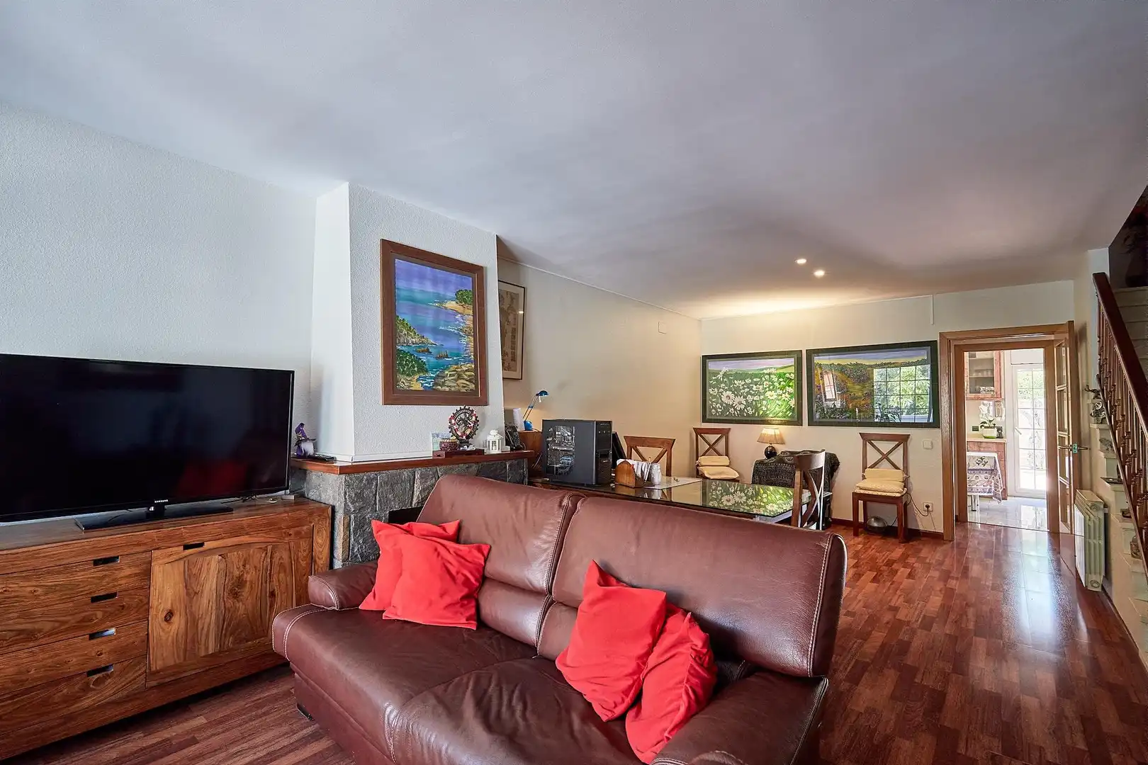 Living room of Houses for sale in Castelldefels  with Air Conditioner, Heating and Private garden