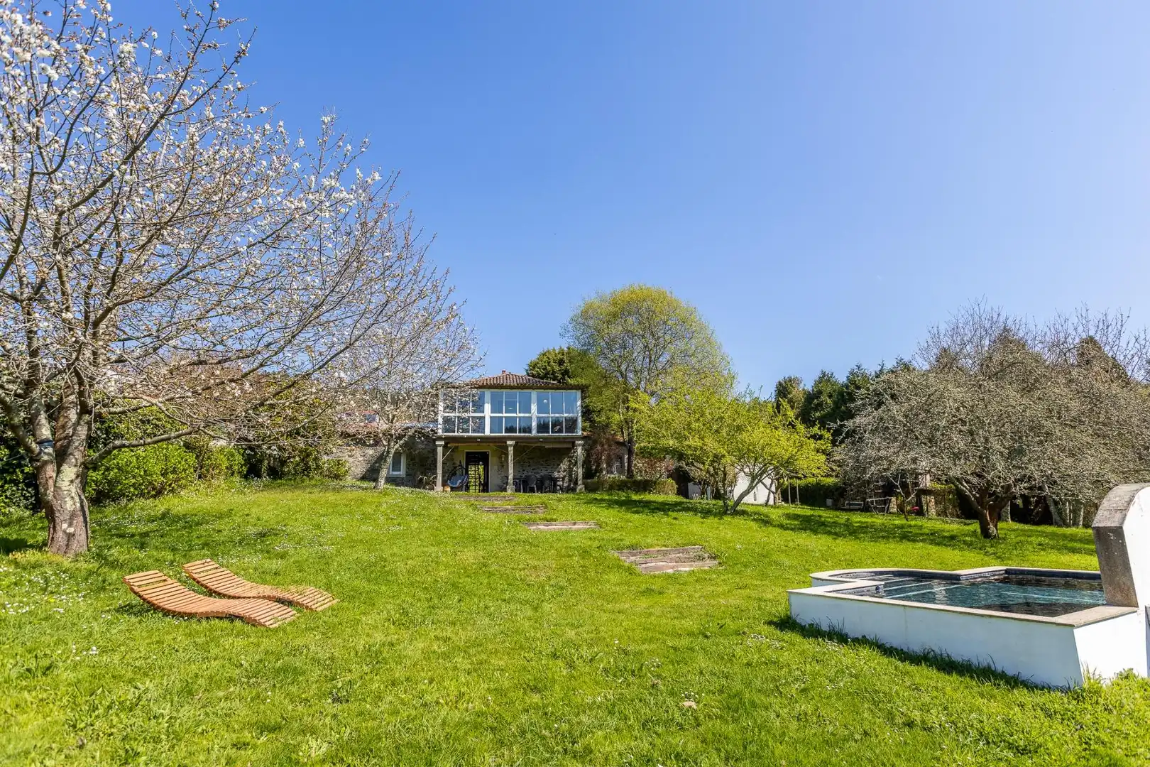 Jardín de Casa o chalet en venta en Cesuras con Jardín privado, Terraza y Trastero