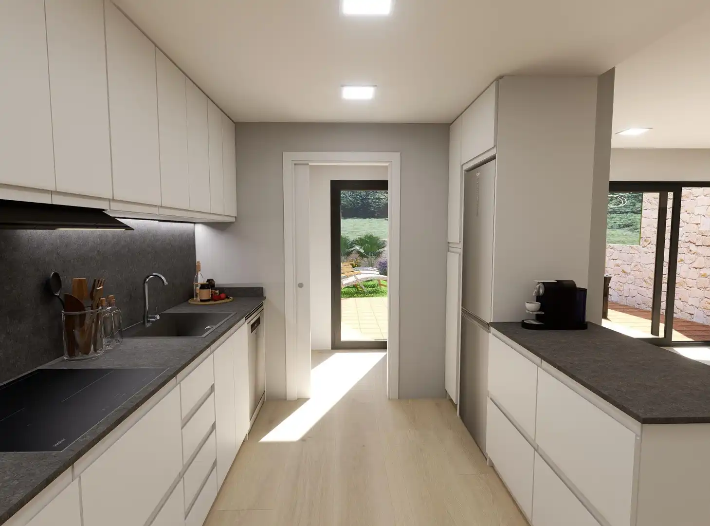 Cocina de Planta baja en venta en Palafolls con Aire acondicionado, Calefacción y Jardín privado
