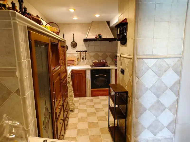 Cocina de Casa o chalet en venta en Bustarviejo con Calefacción, Parquet y Terraza