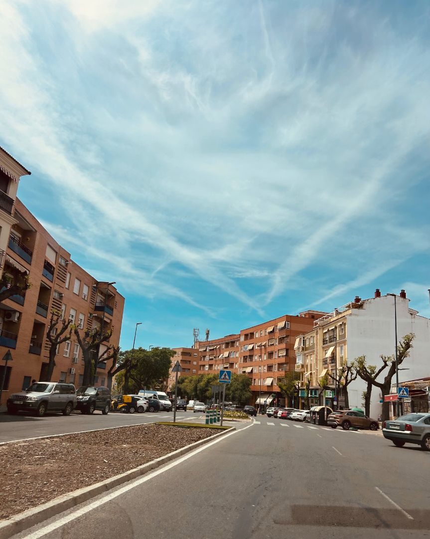 Exterior view of Flat for sale in Badajoz Capital  with Air Conditioner and Balcony