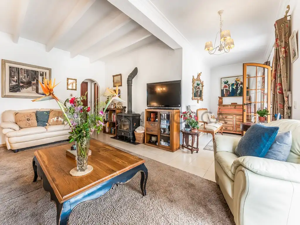 Living room of Houses for sale in Es Castell  with Private garden, Terrace and Swimming Pool