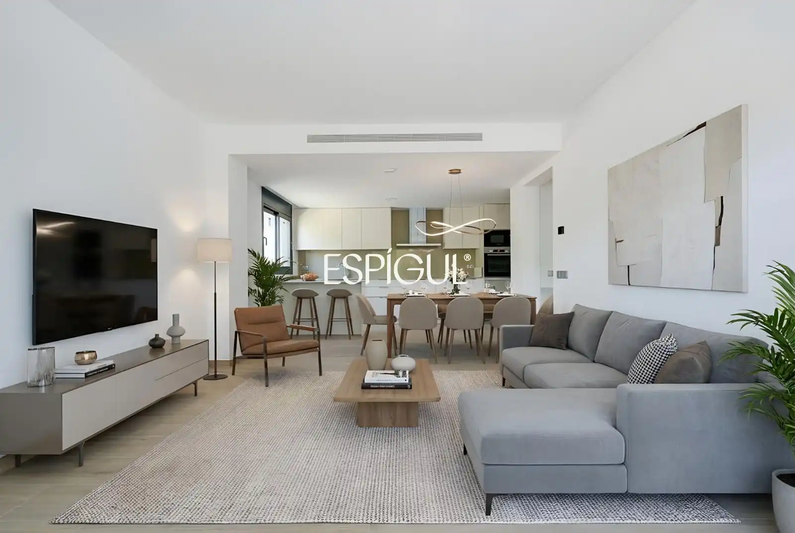 Wohnzimmer von Wohnung zum Verkauf in Pals mit Klimaanlage, Heizung und Terrasse