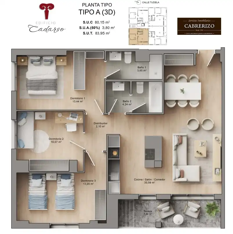 Piso en venta en Calle Juan Cadarso Greño, 2, Viana