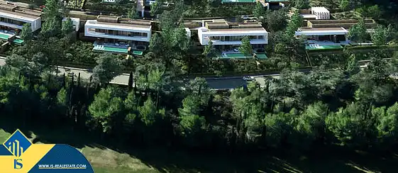 Vista exterior de Casa o xalet en venda en Santa Eulària des Riu amb Terrassa i Piscina