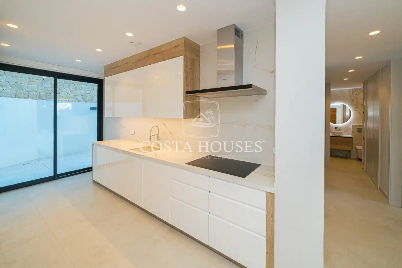 Cocina de Planta baja en venta en Benidorm con Aire acondicionado, Jardín privado y Terraza