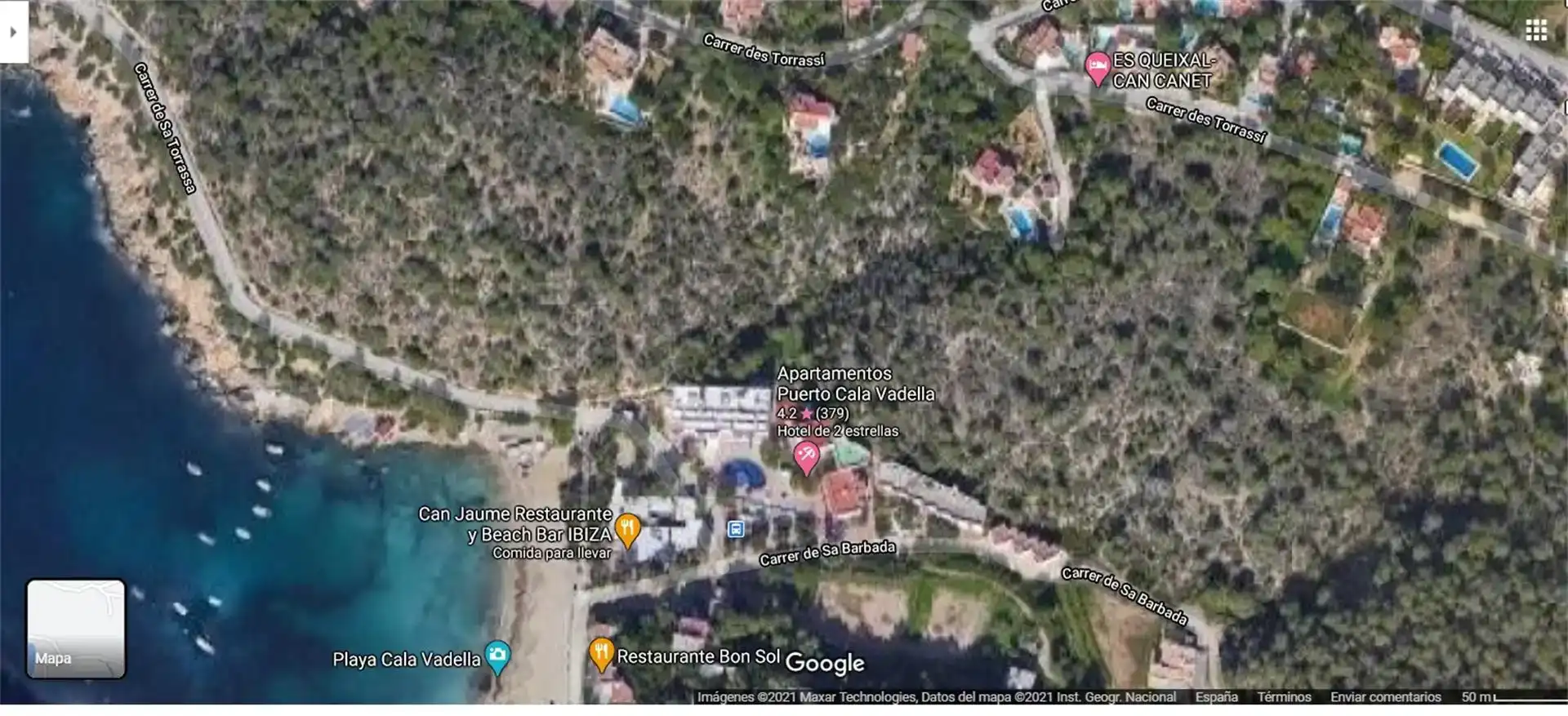 Land for sale in Cala Vedella - Cala Tarida  