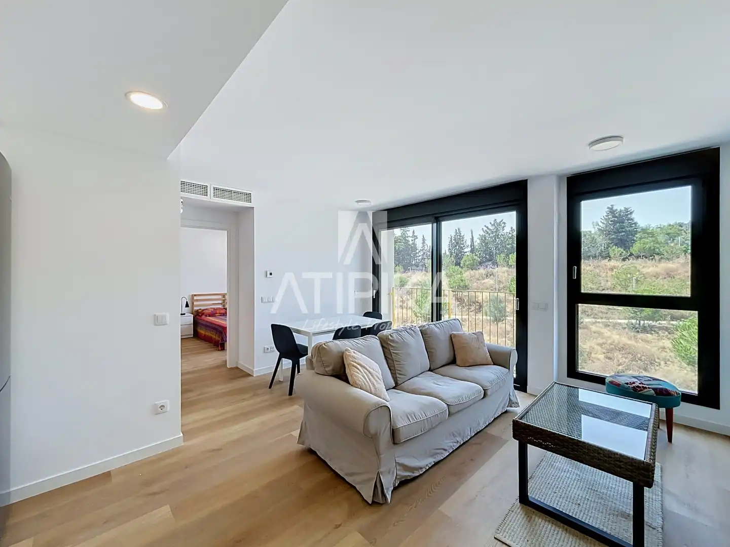 Bedroom of Flat for rent in Barcelona  with Air Conditioner, Parquet flooring and Storage room