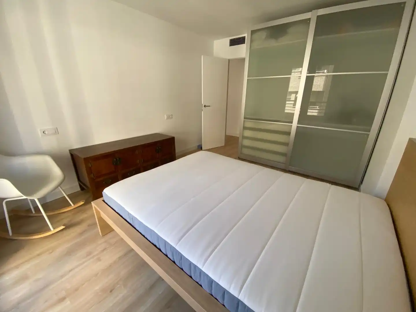 Bedroom of Flat for rent in Albacete  with Air Conditioner, Heating and Parquet flooring