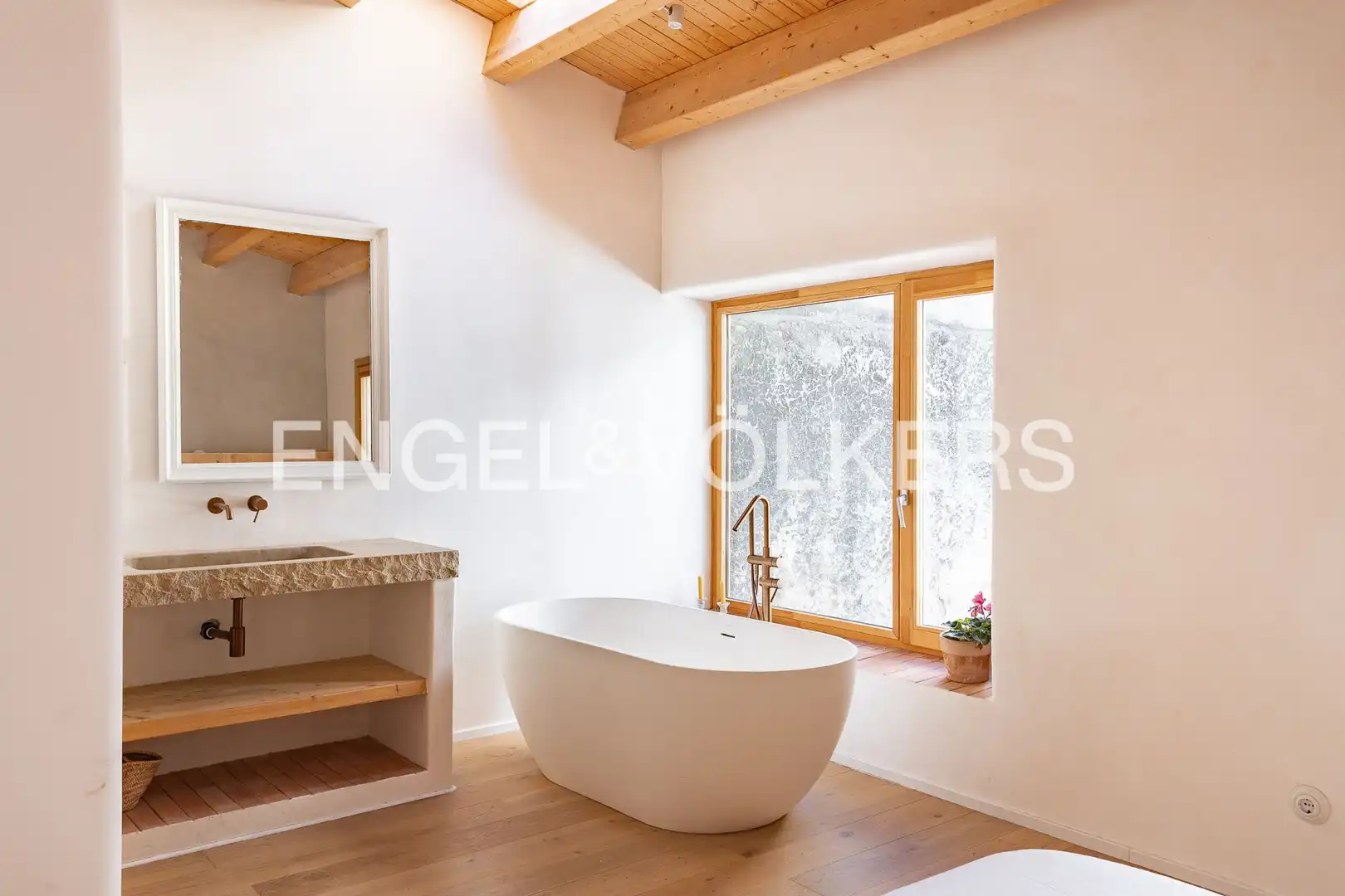 Bathroom of Houses for rent in Sant Pol de Mar  with Air Conditioner, Heating and Parquet flooring