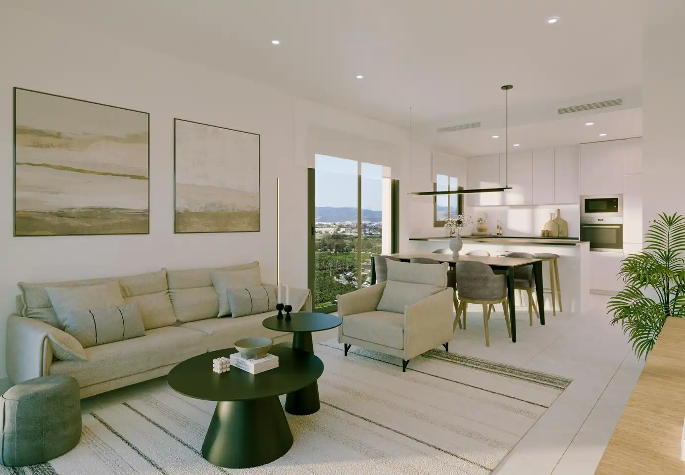 Sala de estar de Piso en venta en Canet d'En Berenguer con Aire acondicionado, Terraza y Amueblado
