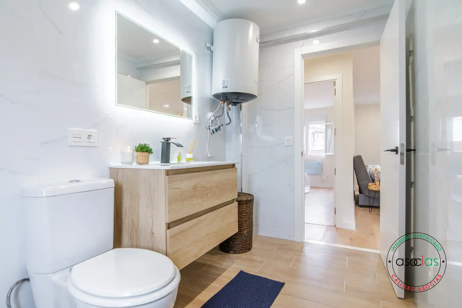 Bathroom of Flat for sale in Corvera de Asturias  with Heating, Private garden and Furnished