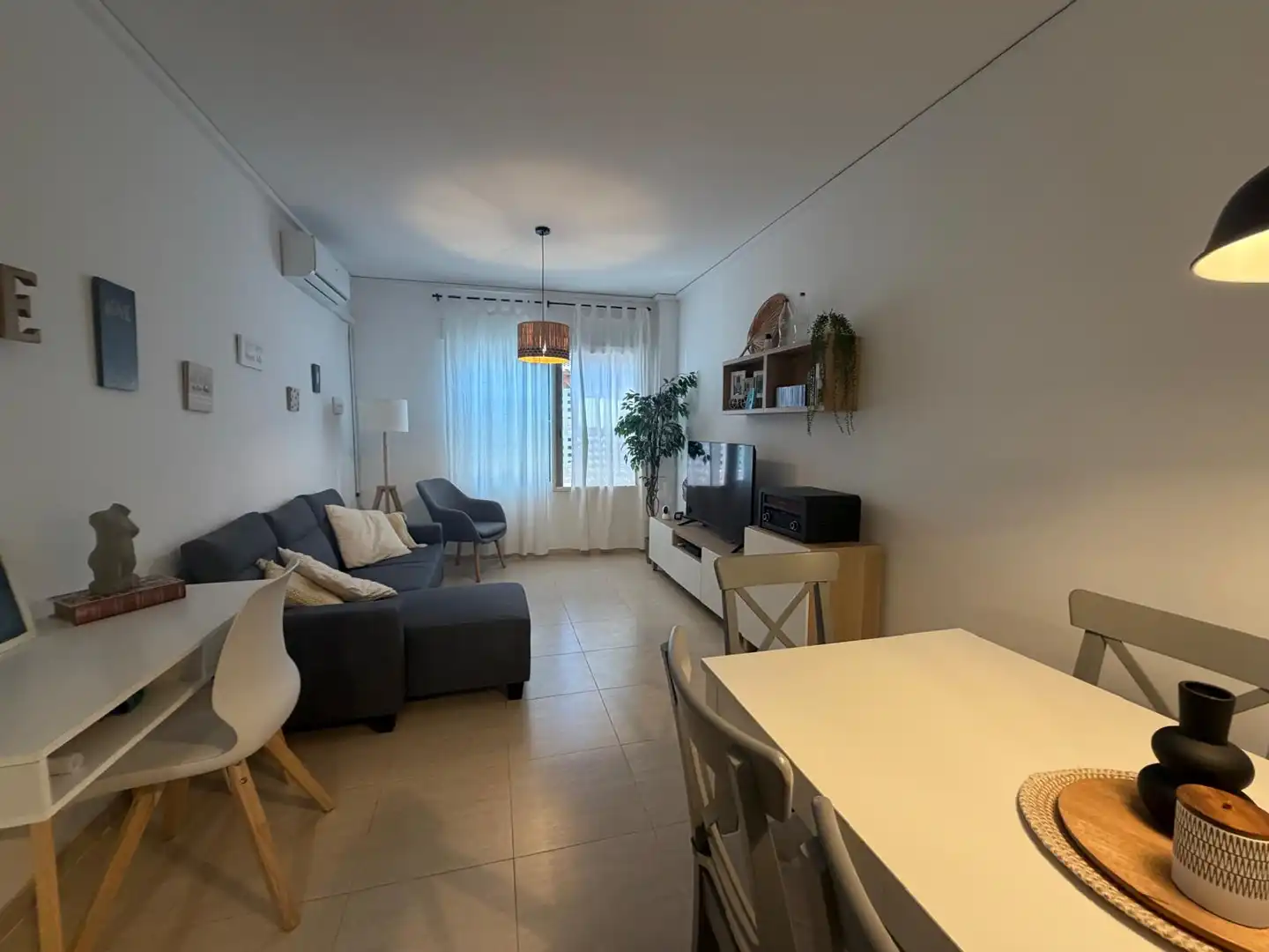Wohnzimmer von Wohnung zur Miete in Moncofa mit Klimaanlage, Möbliert und Ofen