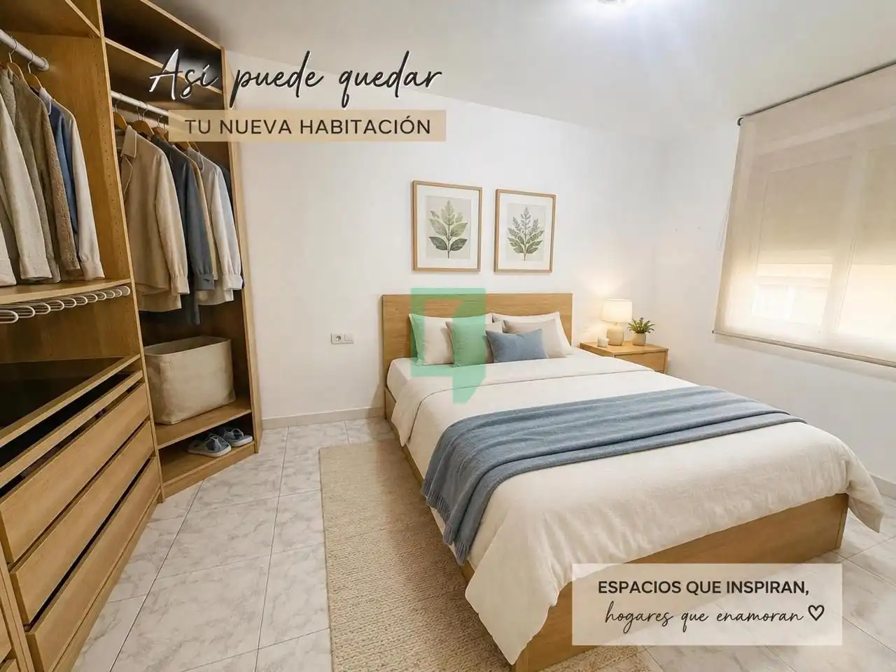 Schlafzimmer von Wohnung zum Verkauf in Badalona mit Klimaanlage und Terrasse