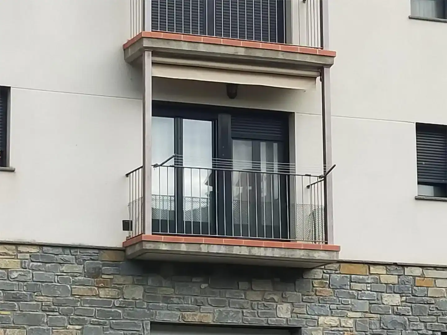 Balcony of Apartments for rent in Puértolas  with Parquet flooring, Furnished and Oven