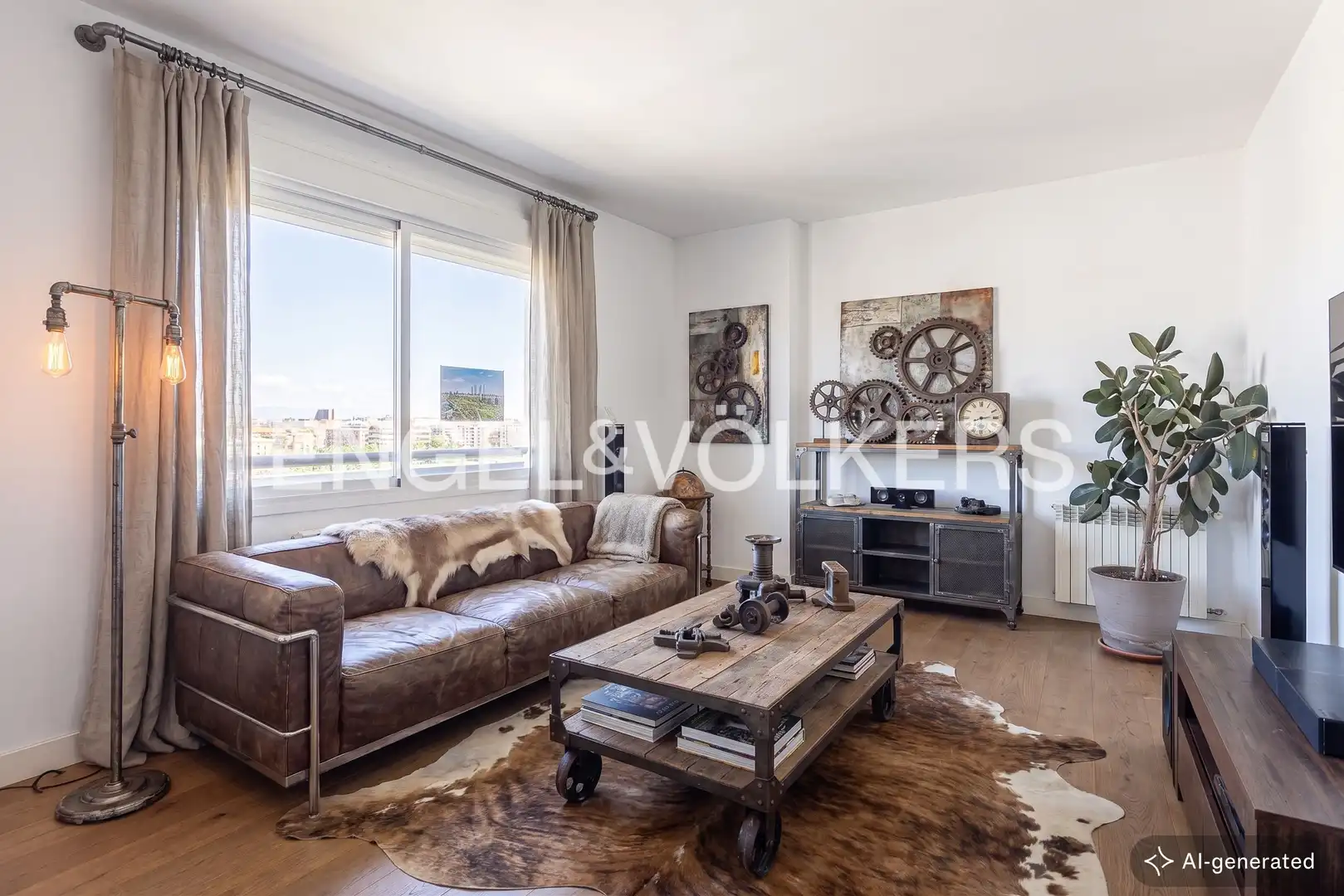 Living room of Flat for sale in Madrid  with Air Conditioner and Heating