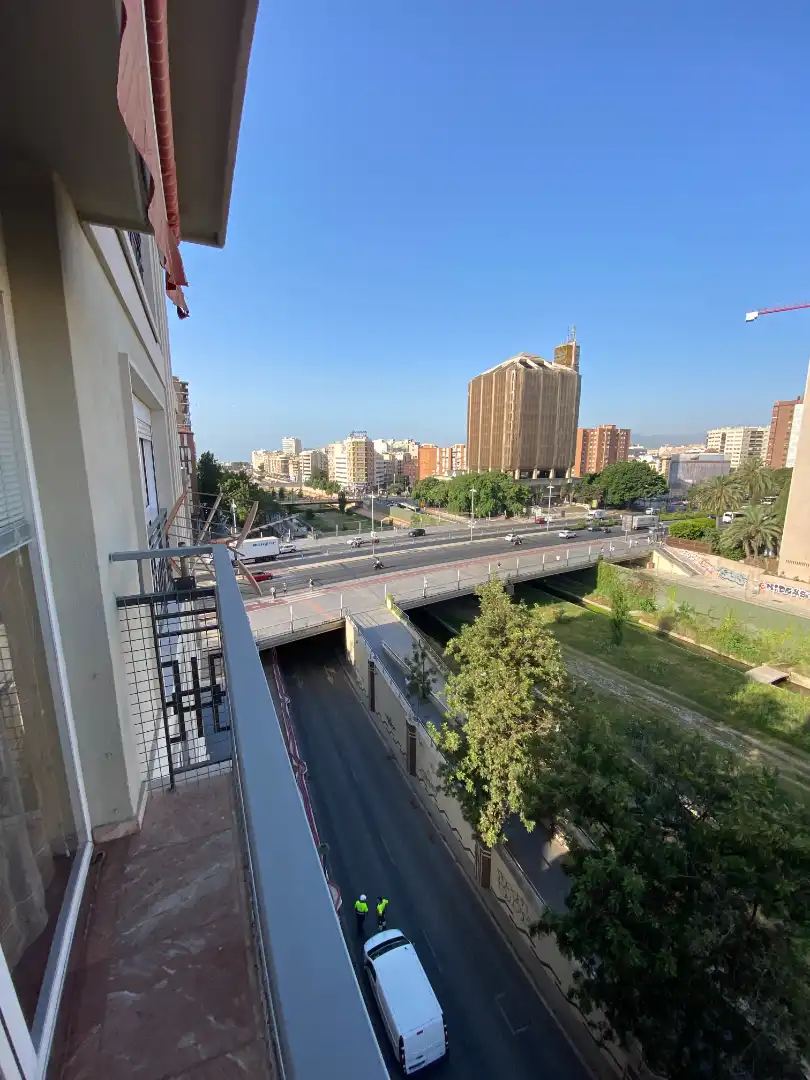 Außenansicht von Wohnung zur Miete in Málaga mit Klimaanlage, Terrasse und Möbliert