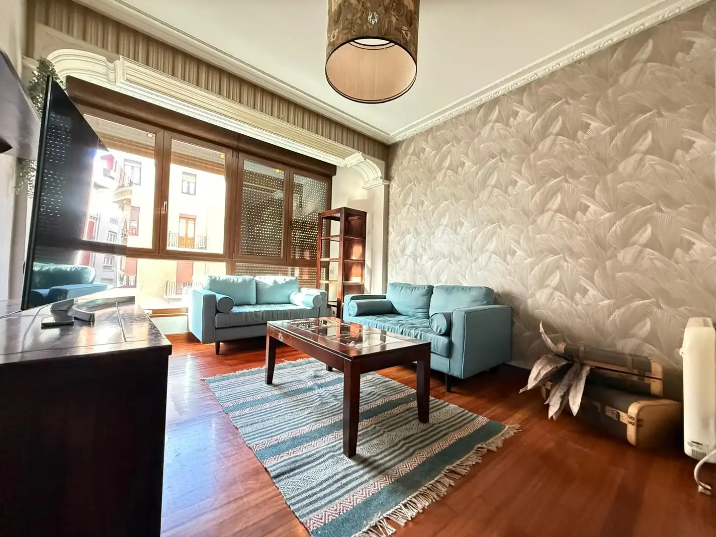 Sala d'estar de Pis en venda en Portugalete amb Calefacció