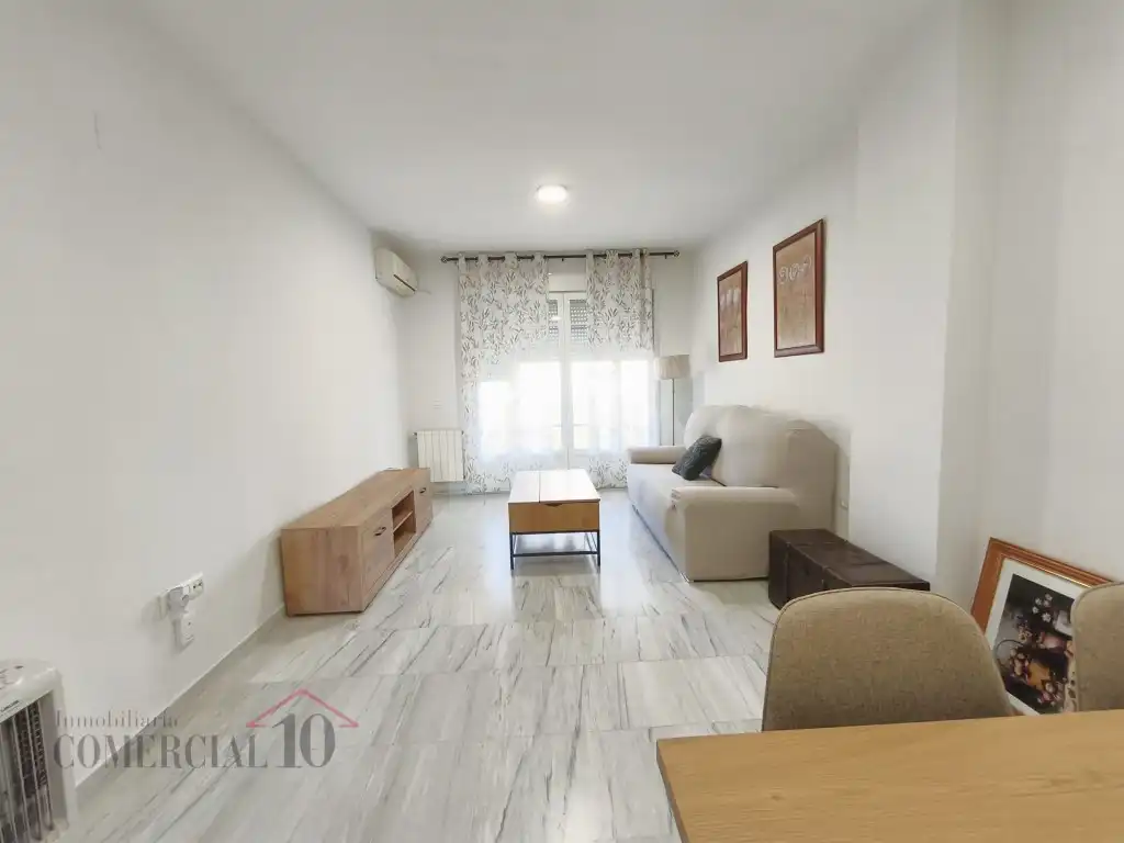 Wohnzimmer von Wohnungen zur Miete in Badajoz mit Möbliert und Balkon