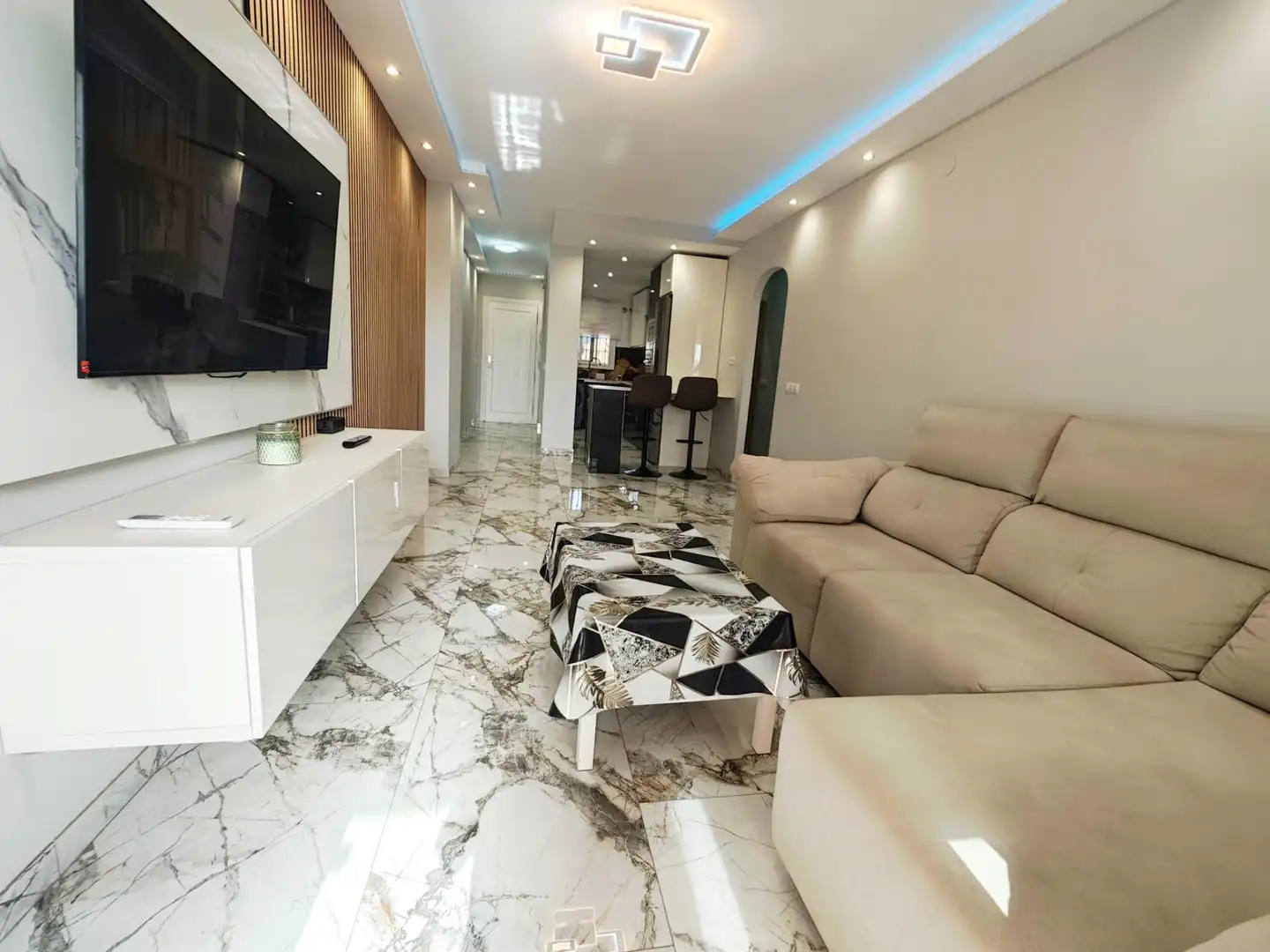 Living room of Ground floor for rent in Mijas  with Air Conditioner, Private garden and Terrace