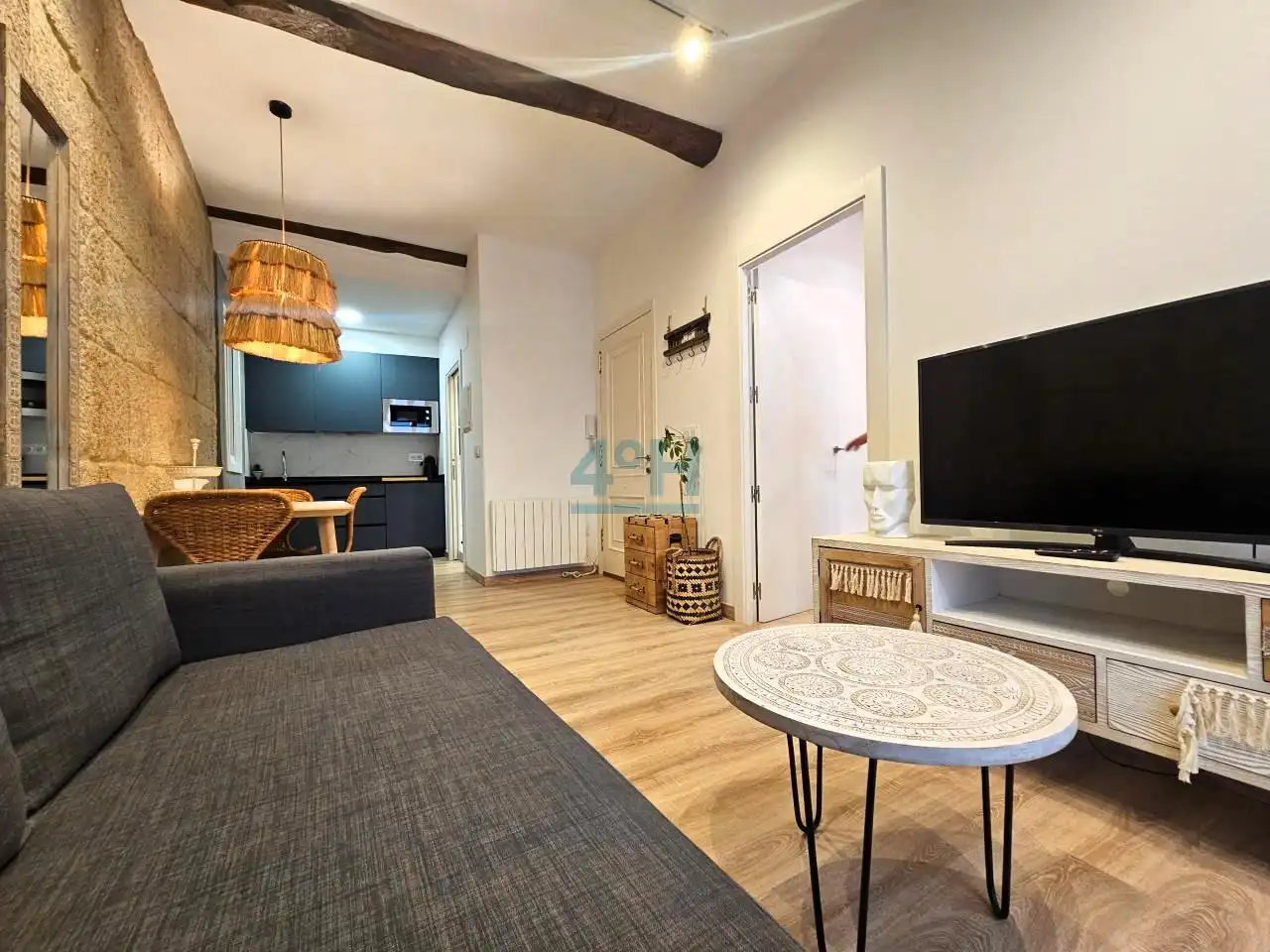 Sala d'estar de Estudi de lloguer en Casco Viejo