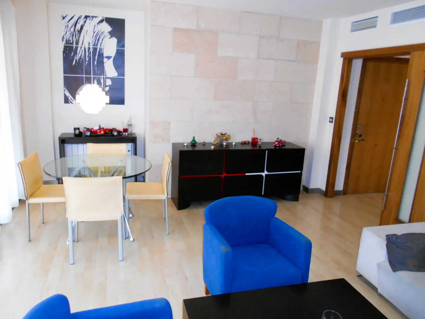 Sala de estar de Ático en venta en Totana con Aire acondicionado, Parquet y Terraza