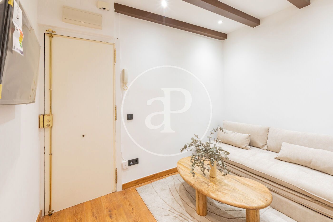 Sala d'estar de Pis de lloguer en  Madrid Capital amb Calefacció i Moblat
