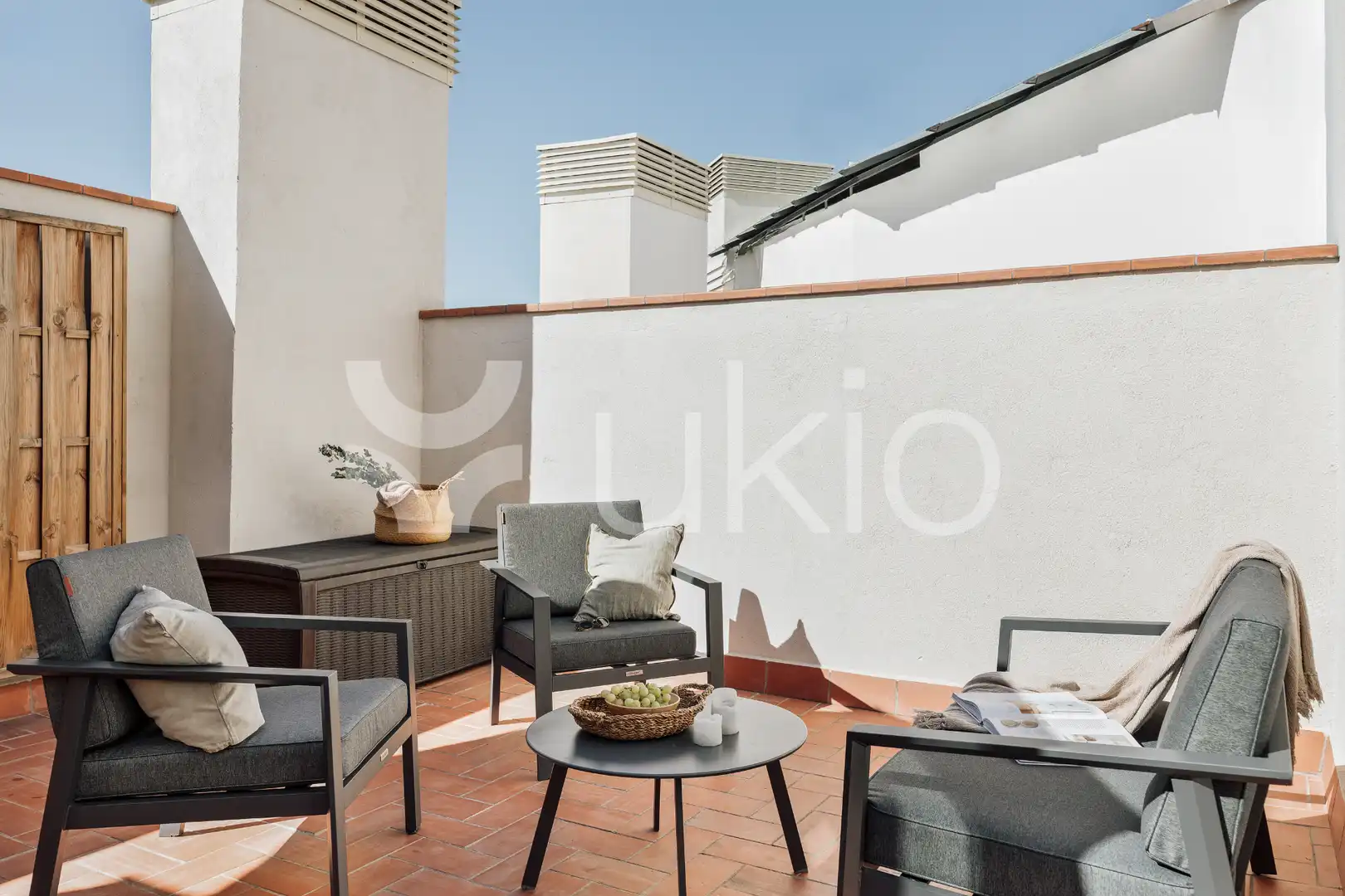 Terraza de Ático de alquiler en Barcelona con Aire acondicionado, Calefacción y Terraza