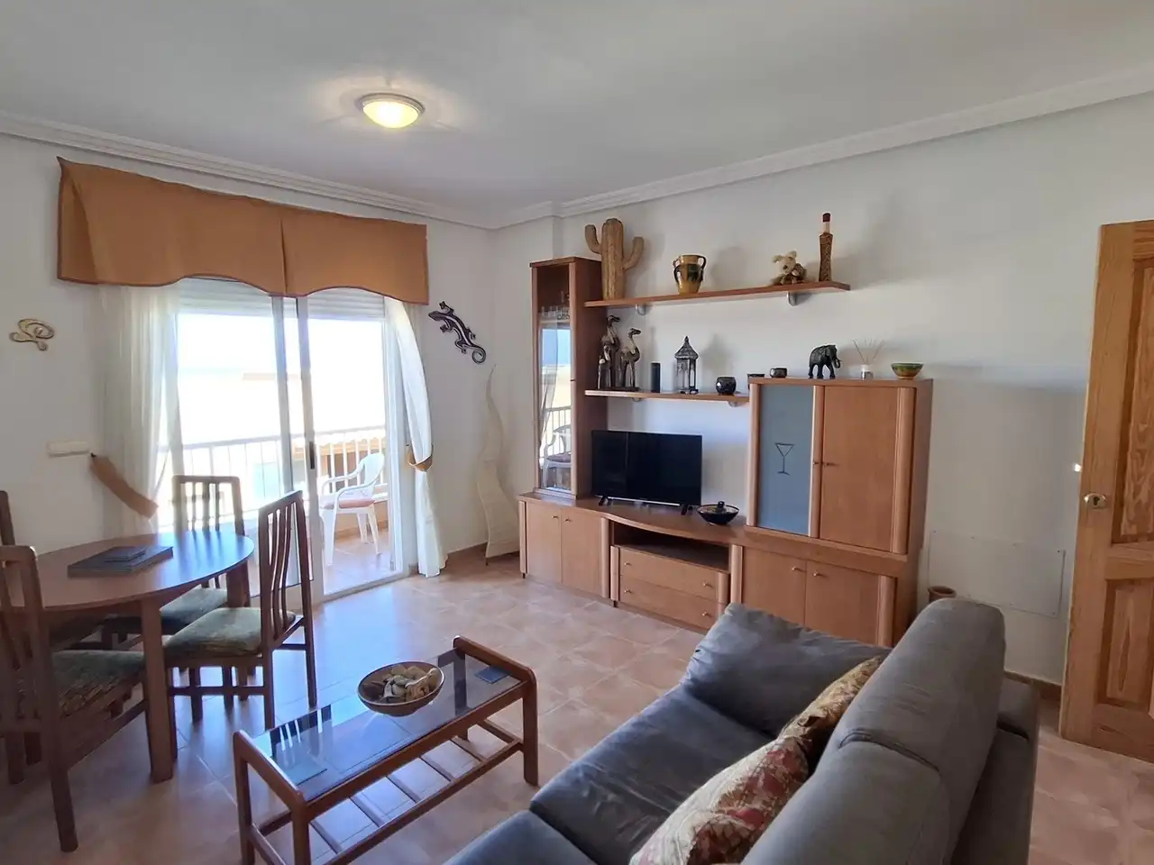Sala de estar de Apartamento en venta en Mojácar con Aire acondicionado, Terraza y Piscina