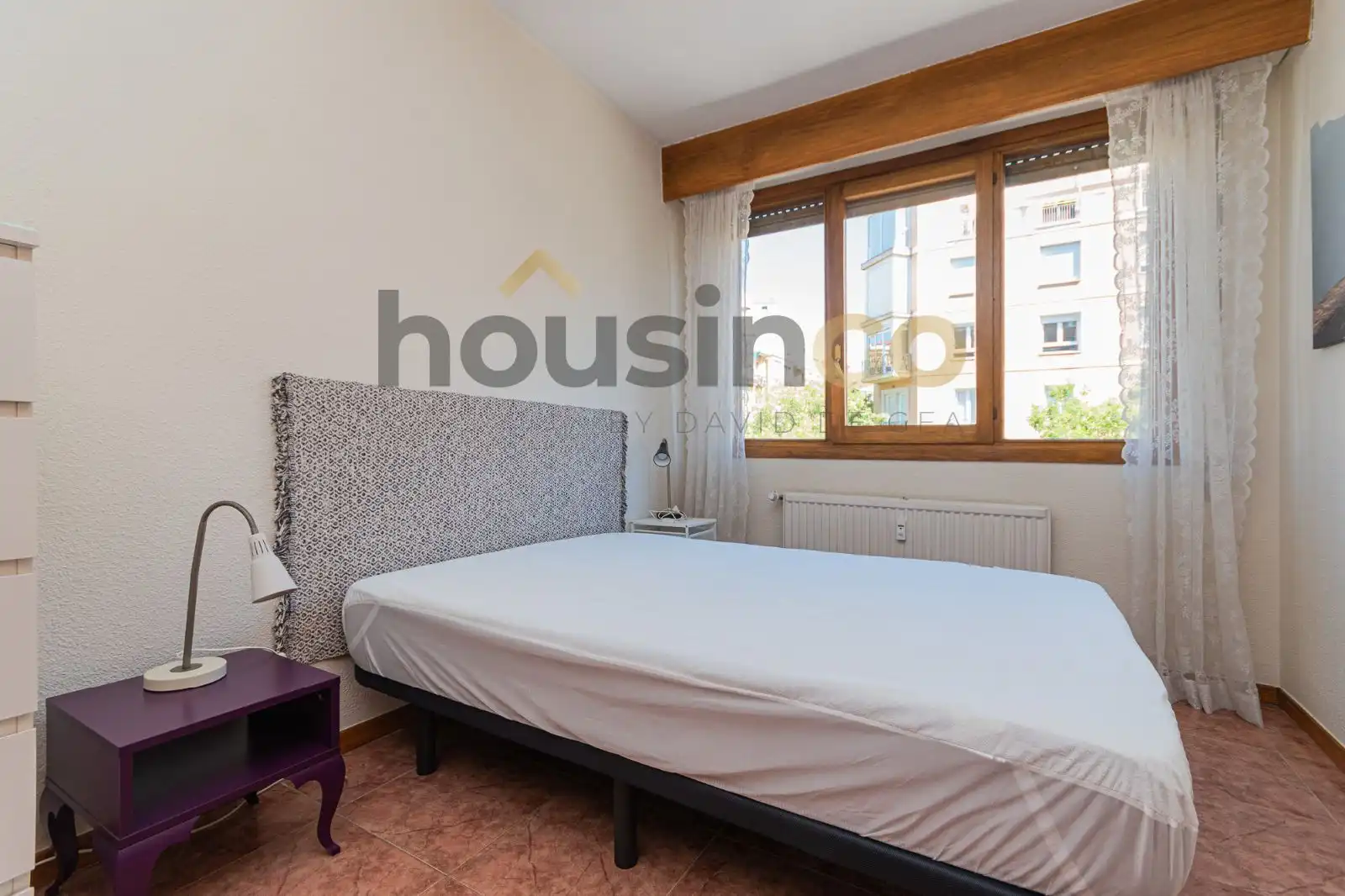 Schlafzimmer von Wohnung zur Miete in Madrid mit Klimaanlage, Heizung und Möbliert