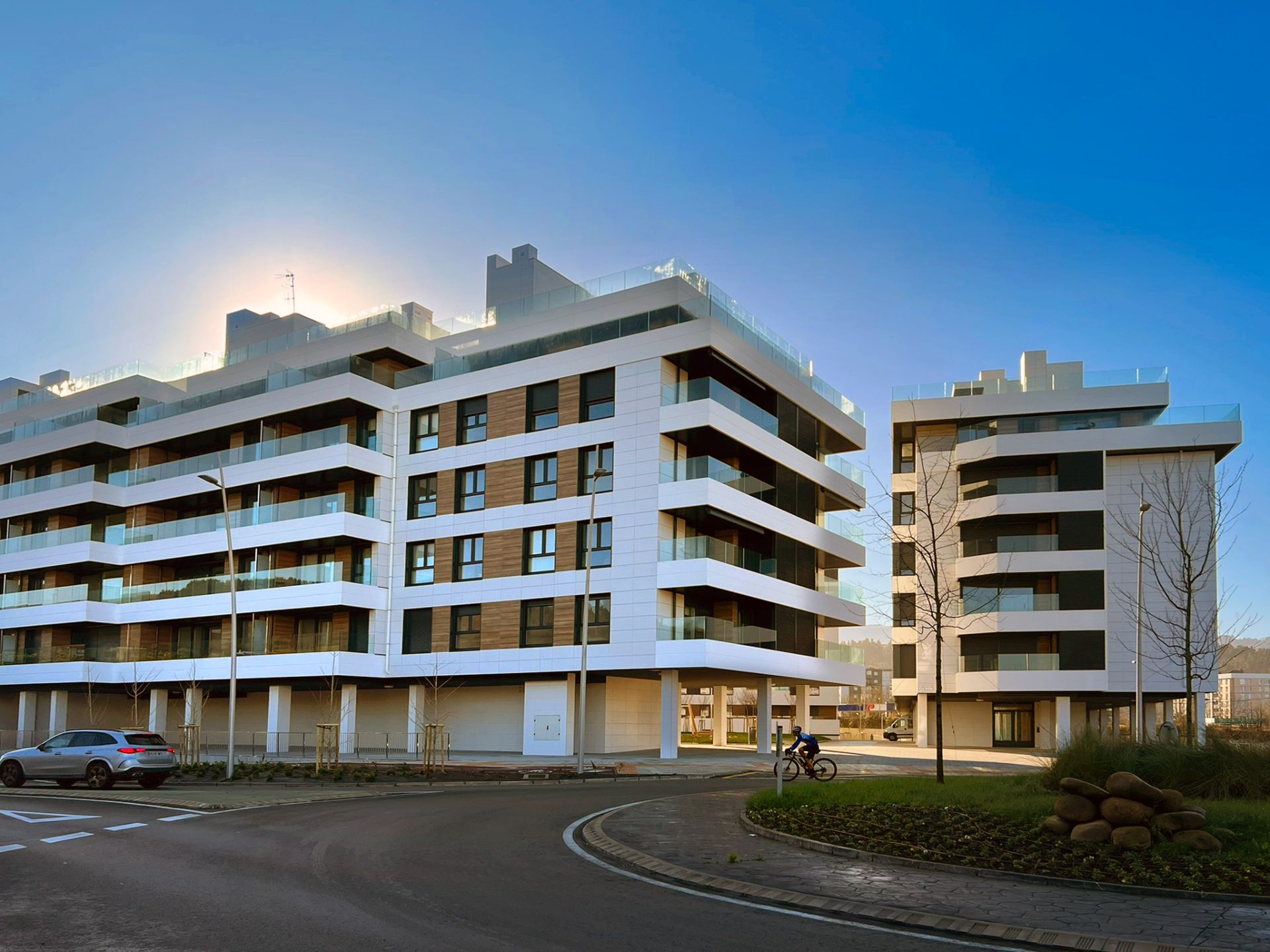 Vista exterior de Piso en venta en Zarautz con Terraza, Trastero y Piscina