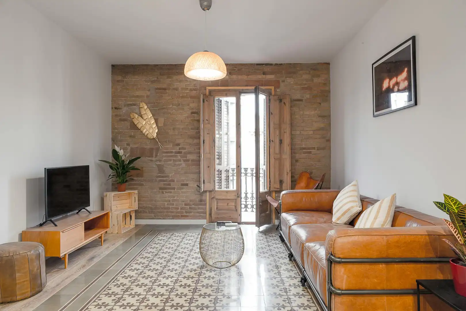 Wohnzimmer von Wohnung zur Miete in Barcelona mit Klimaanlage, Heizung und Möbliert
