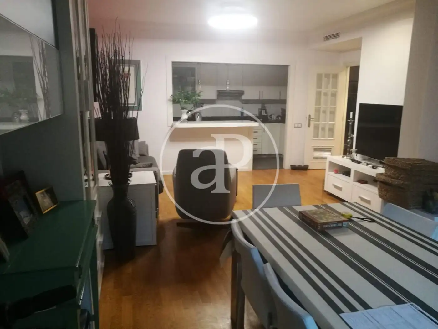 Wohnzimmer von Wohnung zur Miete in Valencia mit Klimaanlage, Möbliert und Balkon