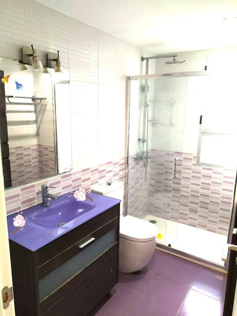 Bathroom of Flat for sale in Madrid  with Terrace, Oven and Washing machine